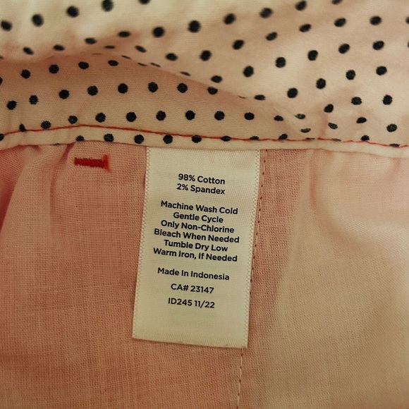 Talbots Perfect Shorts Bright Coral Stretch Bermuda 9 1/2" size 16 W Petite - Picture 13 of 14